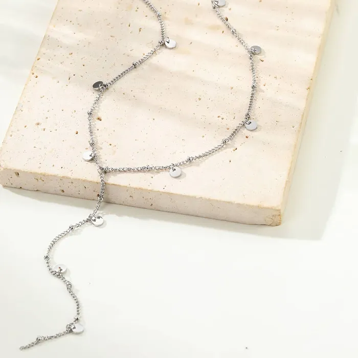 Coin Y Lariat Necklace Waterproof Hey Happiness Necklaces Coin Y Lariat Necklace Waterproof Hey Happiness Necklaces