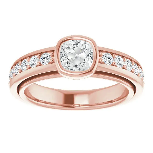 Cushion Old Cut Natural Earth Mined Diamond Ring With Accents Prong Bezel Set 325 Carats HarryChadEntcom Rings Cushion Old Cut Natural Earth Mined Diamond Ring With Accents Prong Bezel Set 325 Carats HarryChadEntcom Rings