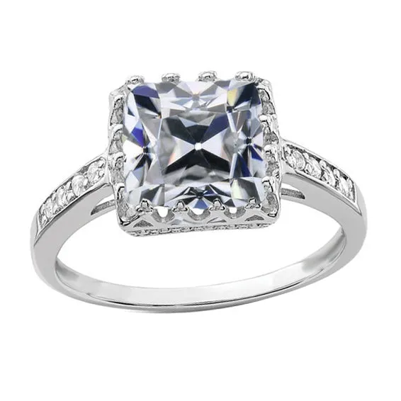 Cushion Old Miner Real Natural Earth Mined Diamond Ladys Wedding Ring 4 Carats 14K Gold HarryChadEntcom Rings Cushion Old Miner Real Natural Earth Mined Diamond Ladys Wedding Ring 4 Carats 14K Gold HarryChadEntcom Rings
