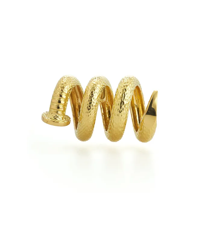 David Webb PreStyled Sets Nail Pendant Hammered 18K Gold
