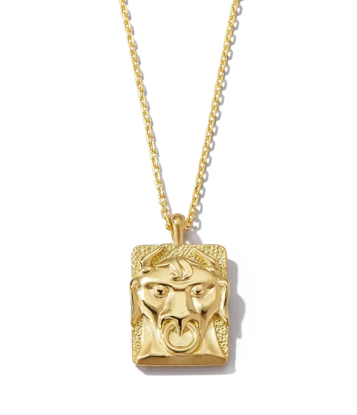David Webb Workshop Necklaces Taurus Zodiac Pendant Necklace Diamonds