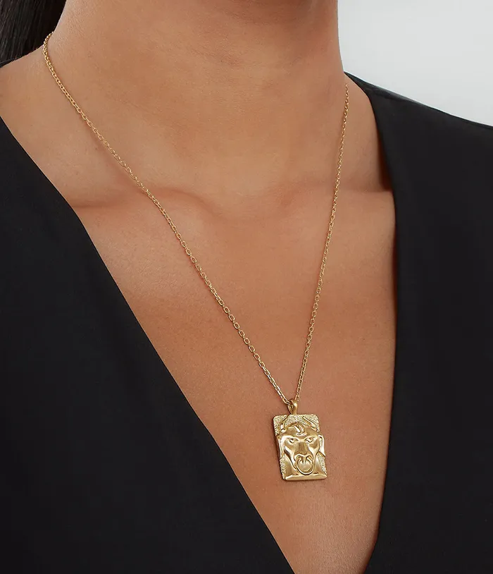David Webb Workshop Necklaces Taurus Zodiac Pendant Necklace Diamonds