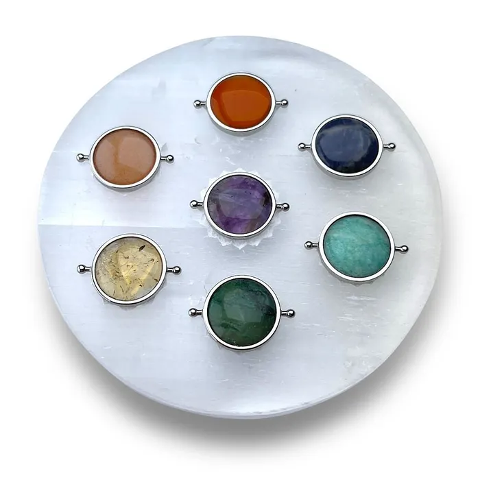 Deluxe Crystal Chakra 7 in 1 Fidget Ring Gift Set MyCONQUERing Rings