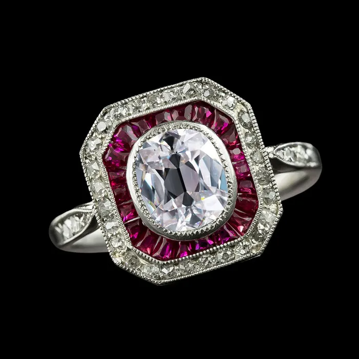 Double Halo Ring Cushion Old Miner Natural Earth Mined Diamond Pink Sapphire 5 Carats HarryChadEntcom Rings Double Halo Ring Cushion Old Miner Natural Earth Mined Diamond Pink Sapphire 5 Carats HarryChadEntcom Rings