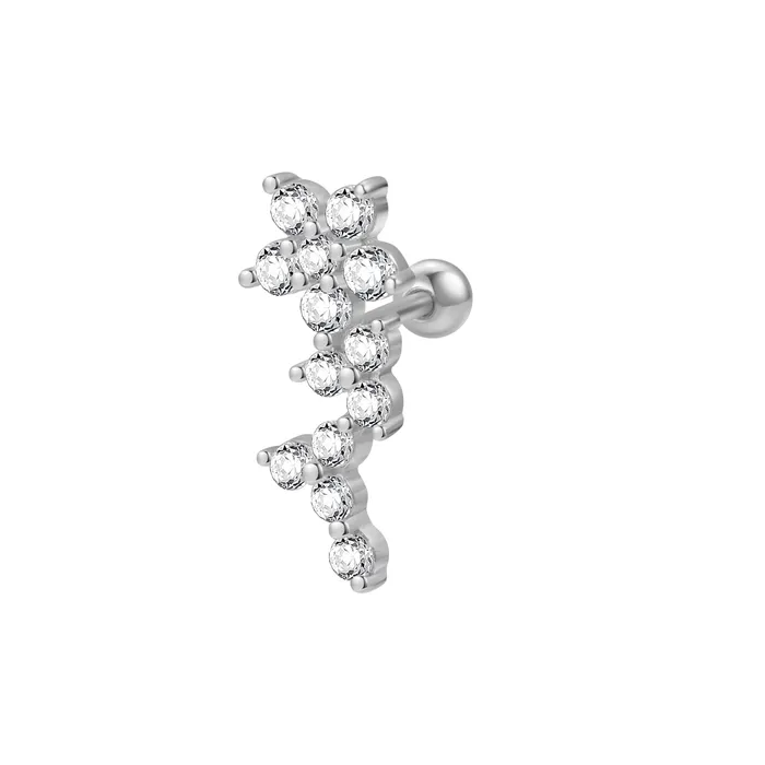 Earrings Bloom Stud Earring Piercing Sterling Silver Hey Happiness Earrings Bloom Stud Earring Piercing Sterling Silver Hey Happiness