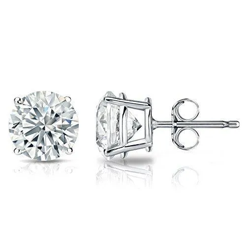 Earrings GB Natural Earth Mined Diamond Stud Earring 5 Carats 4 Prong Set Round Solitaire Gold Jewelry Earrings GB Natural Earth Mined Diamond Stud Earring 5 Carats 4 Prong Set Round Solitaire Gold Jewelry