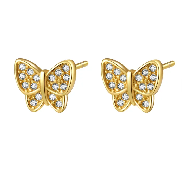 Earrings Hey Happiness Butterfly Stud Earring Sterling Silver
