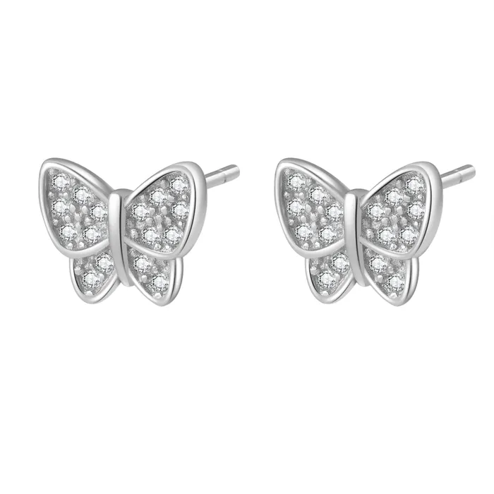 Earrings Hey Happiness Butterfly Stud Earring Sterling Silver Earrings Hey Happiness Butterfly Stud Earring Sterling Silver