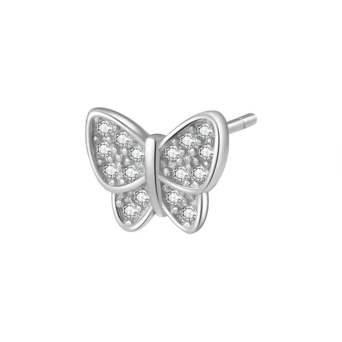 Earrings Hey Happiness Butterfly Stud Earring Sterling Silver Earrings Hey Happiness Butterfly Stud Earring Sterling Silver