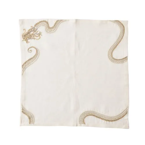 Earrings Kim Seybert Kim Seybert Imperial Dragon Napkin in WhiteGoldSilver Linen 21 x 21 Earrings Kim Seybert Kim Seybert Imperial Dragon Napkin in WhiteGoldSilver Linen 21 x 21
