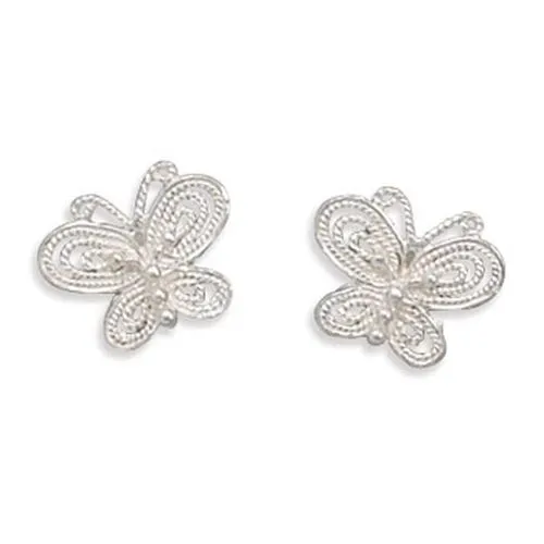 Earrings MMA MMA Cut Out Butterfly Post Earrings