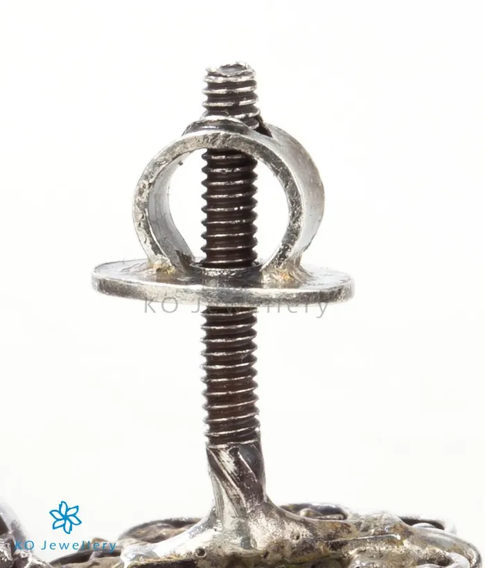 Earrings The Padmavat Silver Chand Bali EarringsOxidised Silversmith