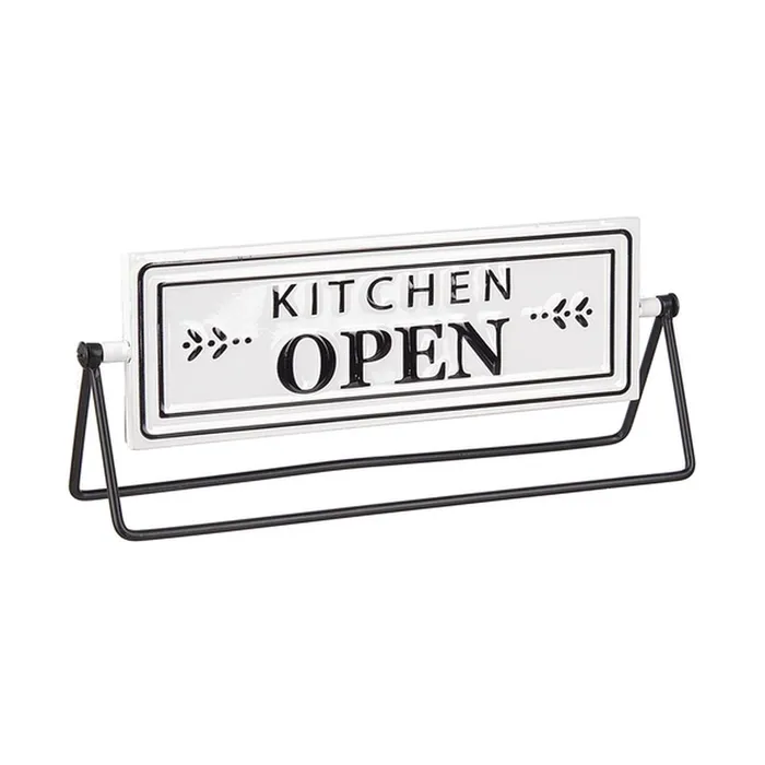 Ganz Rings Ganz Embossed Spinning Sign Kitchen Open Kitchen Closed