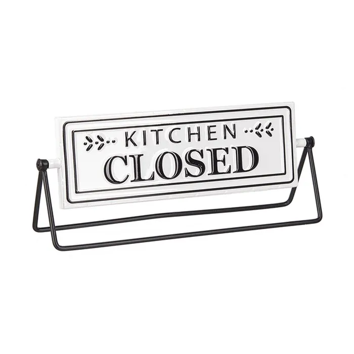 Ganz Rings Ganz Embossed Spinning Sign Kitchen Open Kitchen Closed Ganz Rings Ganz Embossed Spinning Sign Kitchen Open Kitchen Closed