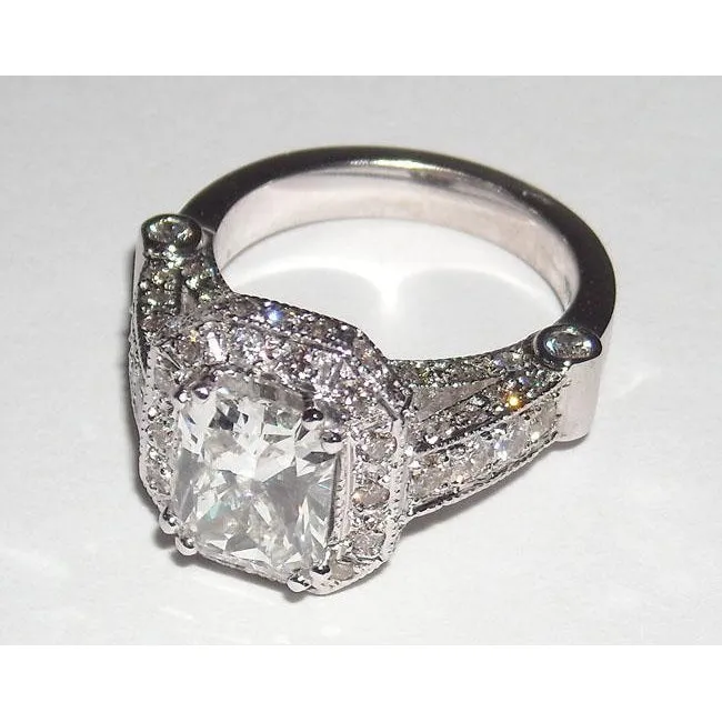 GB 851 Carat Natural Earth Mined Diamond Engagement Ring Band Set Radiant Cut Rings GB 851 Carat Natural Earth Mined Diamond Engagement Ring Band Set Radiant Cut Rings