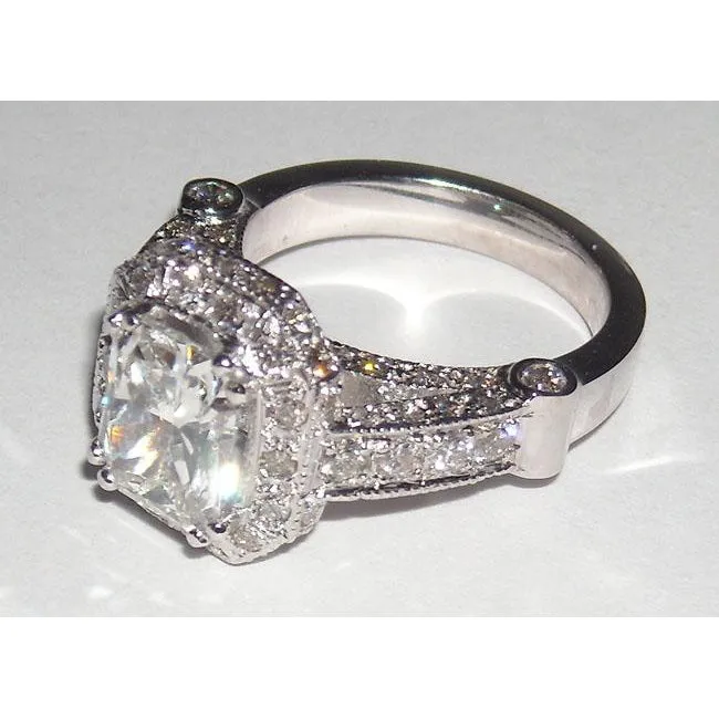 GB 851 Carat Natural Earth Mined Diamond Engagement Ring Band Set Radiant Cut Rings GB 851 Carat Natural Earth Mined Diamond Engagement Ring Band Set Radiant Cut Rings
