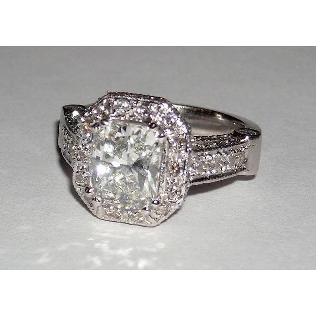 GB 851 Carat Natural Earth Mined Diamond Engagement Ring Band Set Radiant Cut Rings GB 851 Carat Natural Earth Mined Diamond Engagement Ring Band Set Radiant Cut Rings