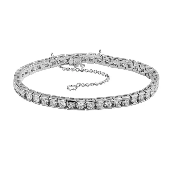 GB Bracelets 880 Ct Natural Earth Mined Diamond Tennis Bracelet Channel Set White Gold 14K GB Bracelets 880 Ct Natural Earth Mined Diamond Tennis Bracelet Channel Set White Gold 14K