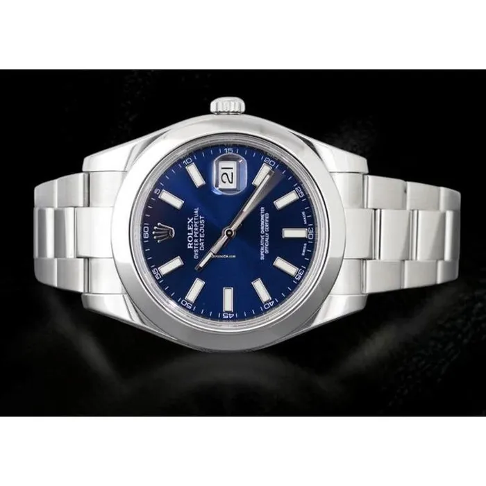 GB Bracelets Blue Dial Rolex Datejust 2 Mens Watch Oyster Bracelet Ss