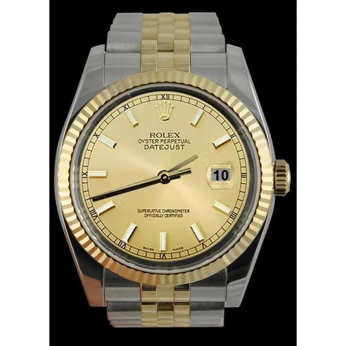 GB Bracelets Rolex Stick Dial Datejust Men Watch Ss Gold Jubilee Bracelet QUICK SET GB Bracelets Rolex Stick Dial Datejust Men Watch Ss Gold Jubilee Bracelet QUICK SET