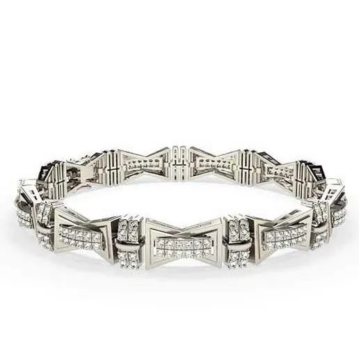 GB Bracelets Small Round Cut 750 Ct Real Natural Earth Mined Diamonds Mens Bracelet 14K Wg New GB Bracelets Small Round Cut 750 Ct Real Natural Earth Mined Diamonds Mens Bracelet 14K Wg New