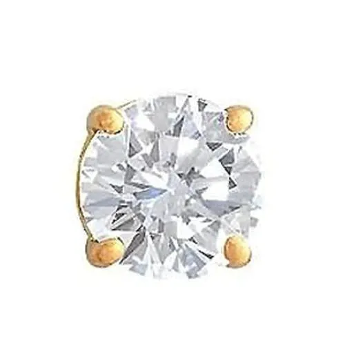 GB Earrings F Vs1 Natural Earth Mined Diamond 150 Ct Mens Single Stud Earring