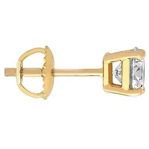 GB Earrings F Vs1 Natural Earth Mined Diamond 150 Ct Mens Single Stud Earring GB Earrings F Vs1 Natural Earth Mined Diamond 150 Ct Mens Single Stud Earring