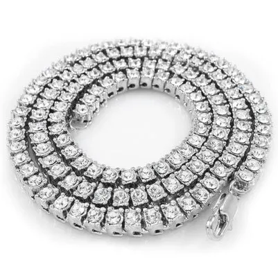 GB Necklaces 14 Ct Round Natural Earth Mined Diamond Strand Tennis Necklace 28 Inch White Gold 14K GB Necklaces 14 Ct Round Natural Earth Mined Diamond Strand Tennis Necklace 28 Inch White Gold 14K
