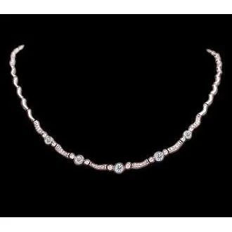 GB Necklaces 5 Carat Natural Earth Mined Diamonds Yard Necklace Pendant Rose Gold 14K GB Necklaces 5 Carat Natural Earth Mined Diamonds Yard Necklace Pendant Rose Gold 14K