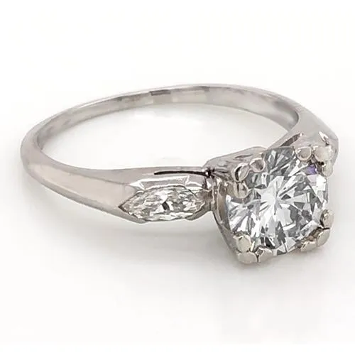 GB Rings 230 Carats Round Marquise Natural Earth Mined Diamond 3 Stone Ring White Gold 14K GB Rings 230 Carats Round Marquise Natural Earth Mined Diamond 3 Stone Ring White Gold 14K