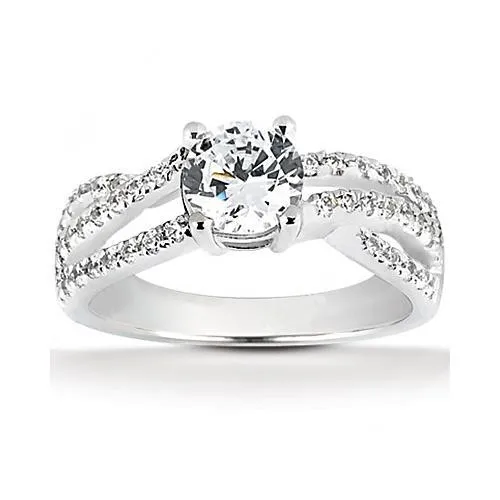 GB Rings 245 Ct Natural Earth Mined Diamond Engagement Ring Twisted Shank New Jewelry GB Rings 245 Ct Natural Earth Mined Diamond Engagement Ring Twisted Shank New Jewelry