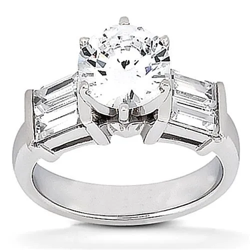 GB Rings 251 Carats Natural Earth Mined Diamond Engagement Ring White Gold Jewelry GB Rings 251 Carats Natural Earth Mined Diamond Engagement Ring White Gold Jewelry