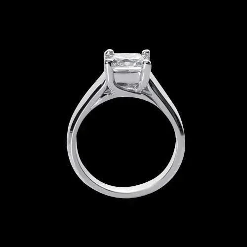 GB Rings 2 Carat Trellis Setting Princess Natural Earth Mined Diamond Ring
