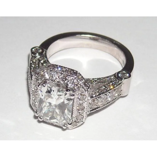 GB Rings 501 Carat Radiant Cut Jewelry Natural Earth Mined Diamond Beautiful Halo Engagement Ring GB Rings 501 Carat Radiant Cut Jewelry Natural Earth Mined Diamond Beautiful Halo Engagement Ring
