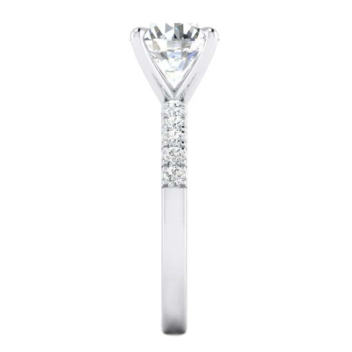 GB Rings Lab Grown Diamond Engagement Ring 79 Carats Round Diamonds White Gold 14K GB Rings Lab Grown Diamond Engagement Ring 79 Carats Round Diamonds White Gold 14K