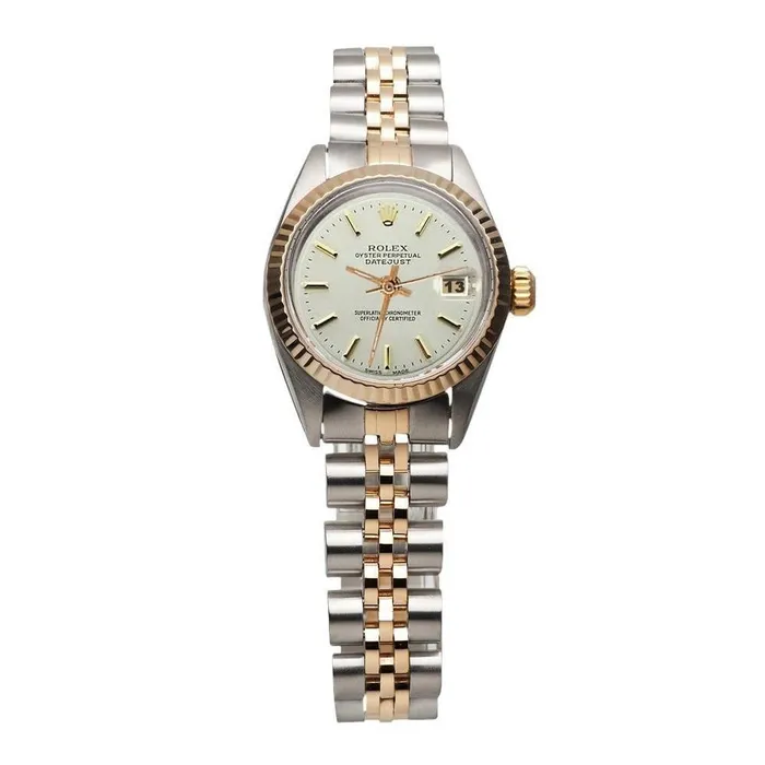 GB Watches Rolex White Stick Dial Very Fine Ladies Yellow Gold Watch Jubilee GB Watches Rolex White Stick Dial Very Fine Ladies Yellow Gold Watch Jubilee