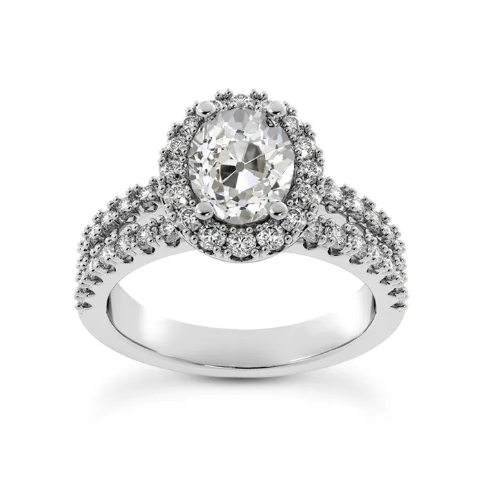 Halo Round Oval Old Mine Cut Real Natural Earth Mined Diamond Ring Prong Set 5 Carats HarryChadEntcom Rings Halo Round Oval Old Mine Cut Real Natural Earth Mined Diamond Ring Prong Set 5 Carats HarryChadEntcom Rings