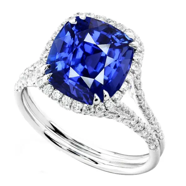 Halo Wedding Ring Set Cushion Sapphire Split Shank Jewelry 6 Carats HarryChadEntcom Rings Halo Wedding Ring Set Cushion Sapphire Split Shank Jewelry 6 Carats HarryChadEntcom Rings