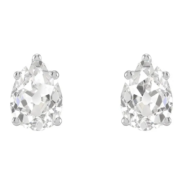 HarryChadEntcom Earrings Pear Old Miner Real Natural Earth Mined Diamond Gold Studs Solitaire Earrings 6 Carats HarryChadEntcom Earrings Pear Old Miner Real Natural Earth Mined Diamond Gold Studs Solitaire Earrings 6 Carats