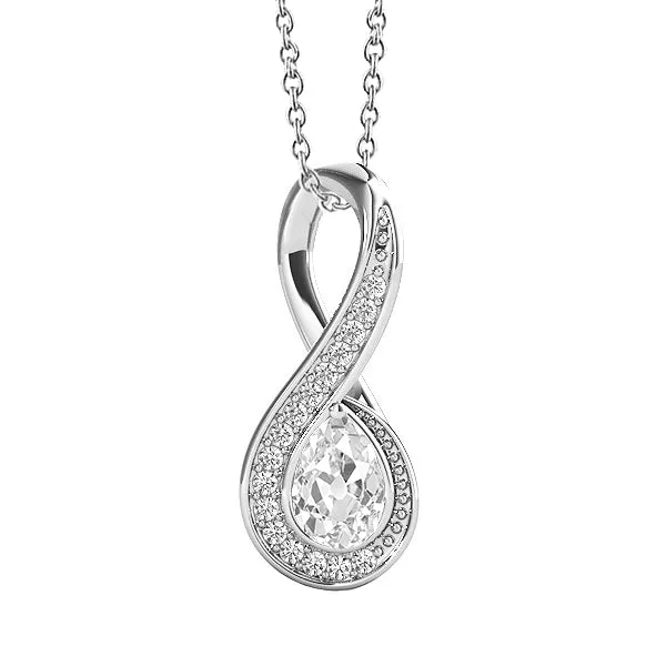 HarryChadEntcom Gold Real Natural Earth Mined Diamond Pendant Round Pear Old Miner Infinity Style 2 Carats Necklaces HarryChadEntcom Gold Real Natural Earth Mined Diamond Pendant Round Pear Old Miner Infinity Style 2 Carats Necklaces