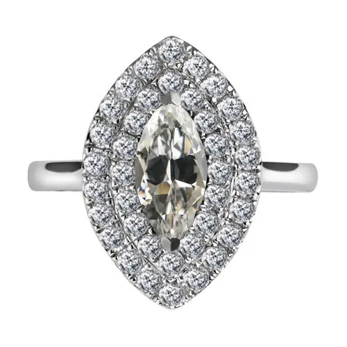HarryChadEntcom Halo Marquise Old Miner Natural Diamond Engagement Ring 250 Carats Rings HarryChadEntcom Halo Marquise Old Miner Natural Diamond Engagement Ring 250 Carats Rings