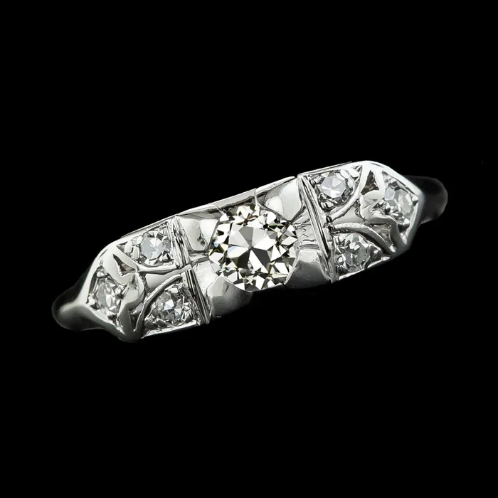 HarryChadEntcom Rings 14K Gold Old Cut Round Natural Earth Mined Diamond Ring 175 Carats Ladies Jewelry HarryChadEntcom Rings 14K Gold Old Cut Round Natural Earth Mined Diamond Ring 175 Carats Ladies Jewelry