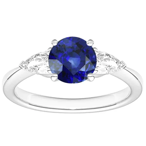 HarryChadEntcom Rings 3 Stone Sapphire Engagement Ring