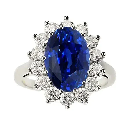 HarryChadEntcom Rings Dark Blue Sapphire And Diamond Ring