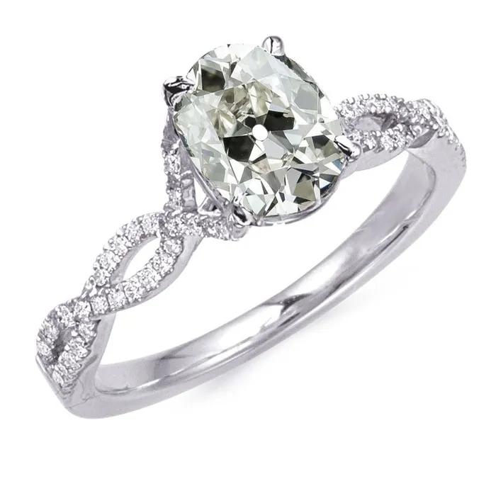 HarryChadEntcom Rings Round Oval Old Cut Natural Earth Mined Diamond Engagement Ring Infinity Style 8 Carats HarryChadEntcom Rings Round Oval Old Cut Natural Earth Mined Diamond Engagement Ring Infinity Style 8 Carats
