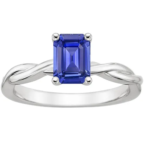 HarryChadEntcom Rings Solitaire Infinity Style Ring Emerald Sri Lankan Sapphire 250 Carats HarryChadEntcom Rings Solitaire Infinity Style Ring Emerald Sri Lankan Sapphire 250 Carats