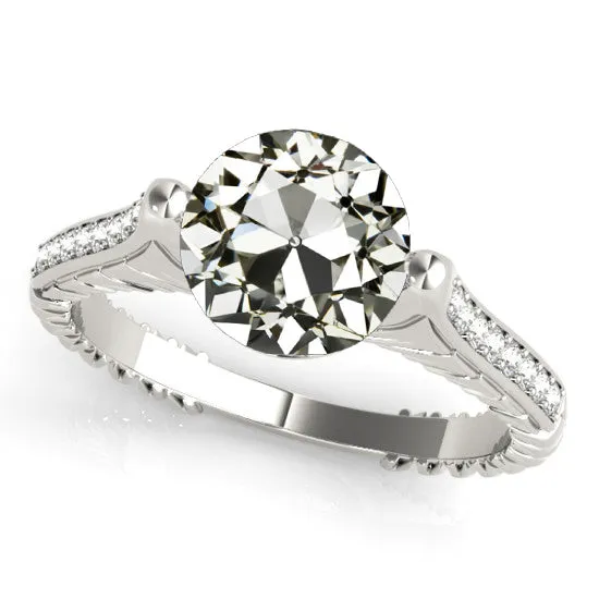 HarryChadEntcom Rings White Gold Round Old Miner Genuine Natural Earth Mined Diamond Anniversary Ring 450 Carats HarryChadEntcom Rings White Gold Round Old Miner Genuine Natural Earth Mined Diamond Anniversary Ring 450 Carats