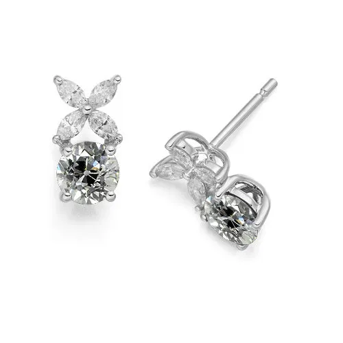 HarryChadEntcom Womens Stud Earrings Marquise Round Old Miner Real Natural Earth Mined Diamonds 350 Carats Earrings HarryChadEntcom Womens Stud Earrings Marquise Round Old Miner Real Natural Earth Mined Diamonds 350 Carats Earrings