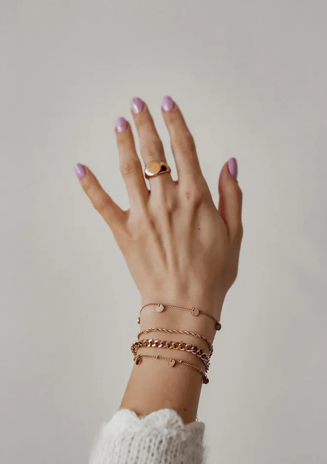 Hey Happiness Chunky Curb Chain Bracelet Rose Gold Bracelets Hey Happiness Chunky Curb Chain Bracelet Rose Gold Bracelets