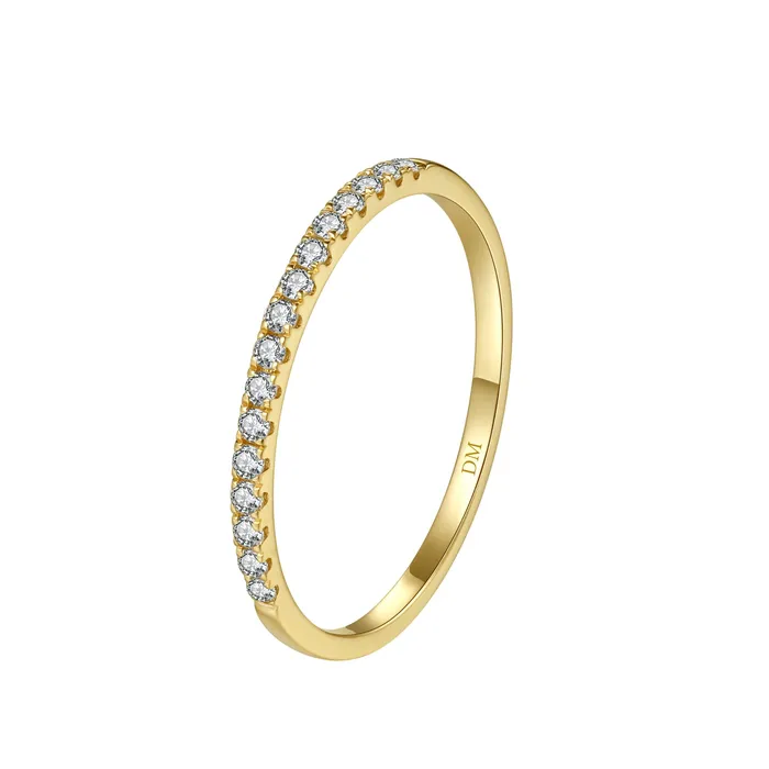 Hey Happiness Eternity Diamond Ring 14K Gold Rings